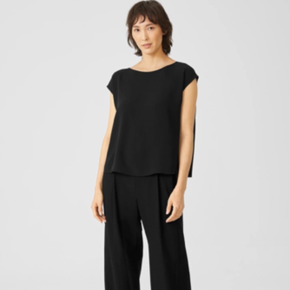 Eileen Fisher Tops - Eileen Fisher Stretch Silk Jersy Top SzPM Gently Used